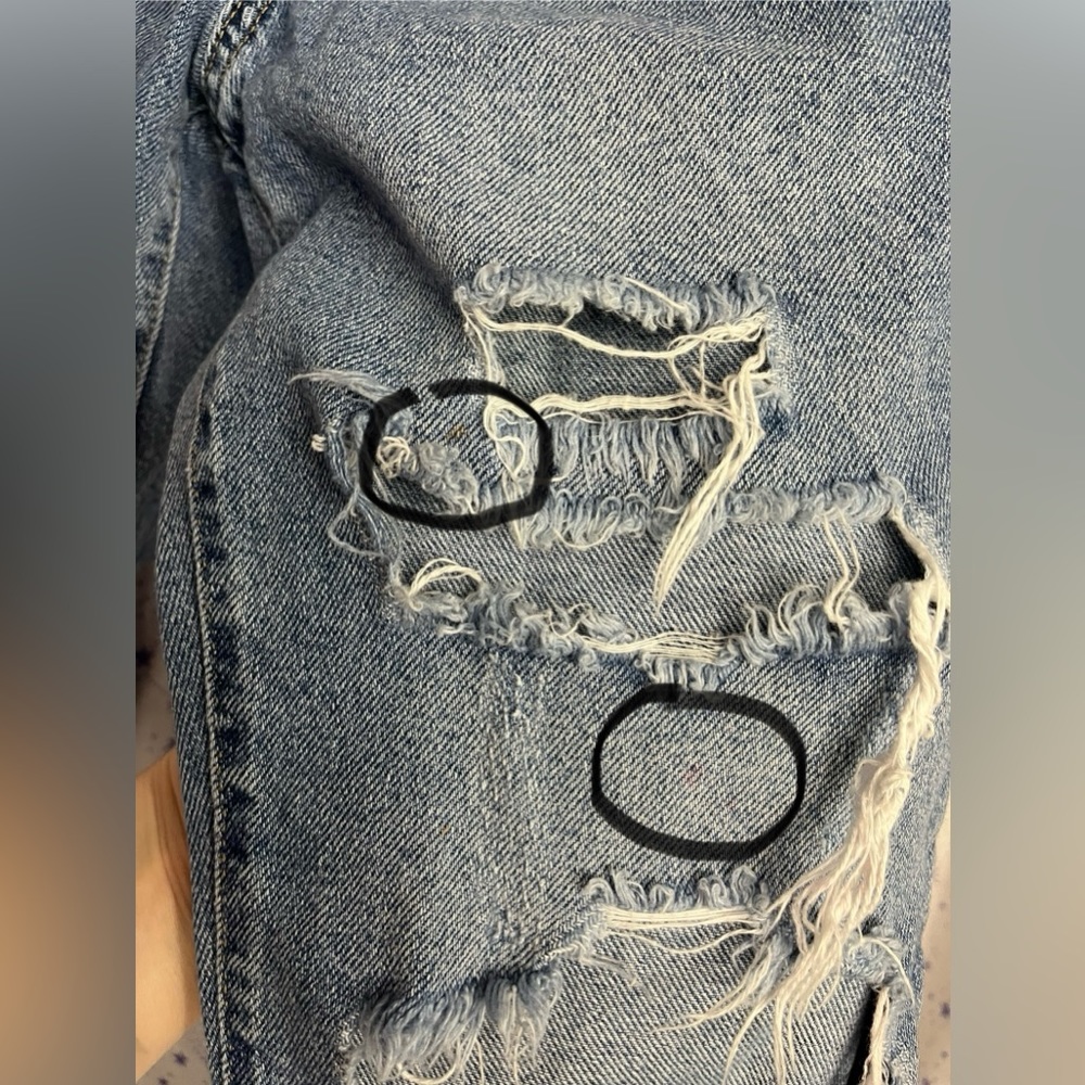 🌟❣️4/$10❣️🌟 Simple Society size 00/23 distressed jeans - Picture 5 of 6